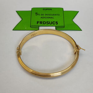 PULSERA RIGIDA ORO 14 K 10.3 GRMS (SEMINUEVO)