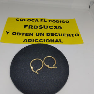 ARRACADAS PAR ORO 14 K 1.2 GRMS (SEMINUEVO)