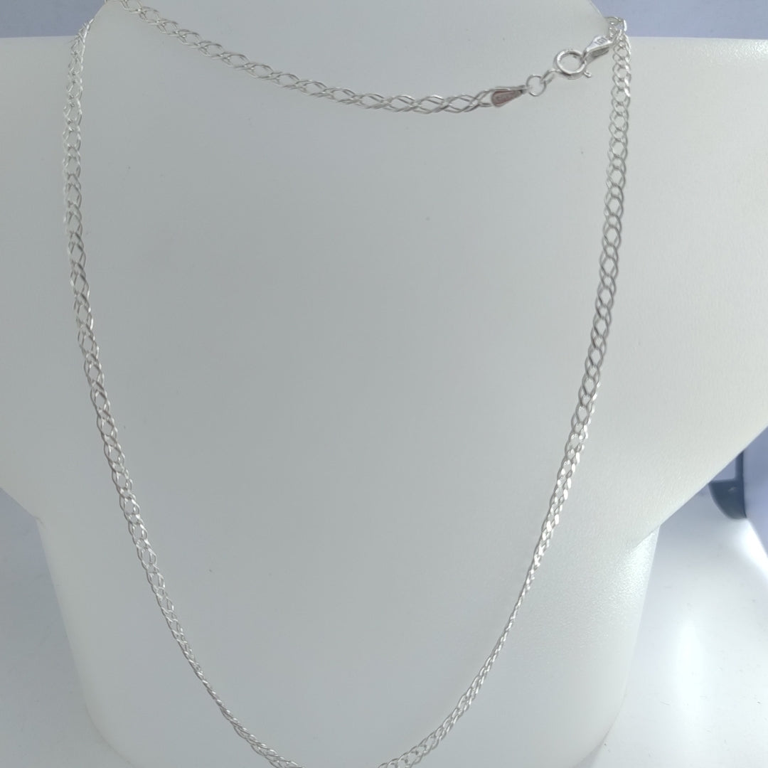 CADENA DOBLE ESLABON PLATA .925 60 CM 4.23 GR (NUEVO)