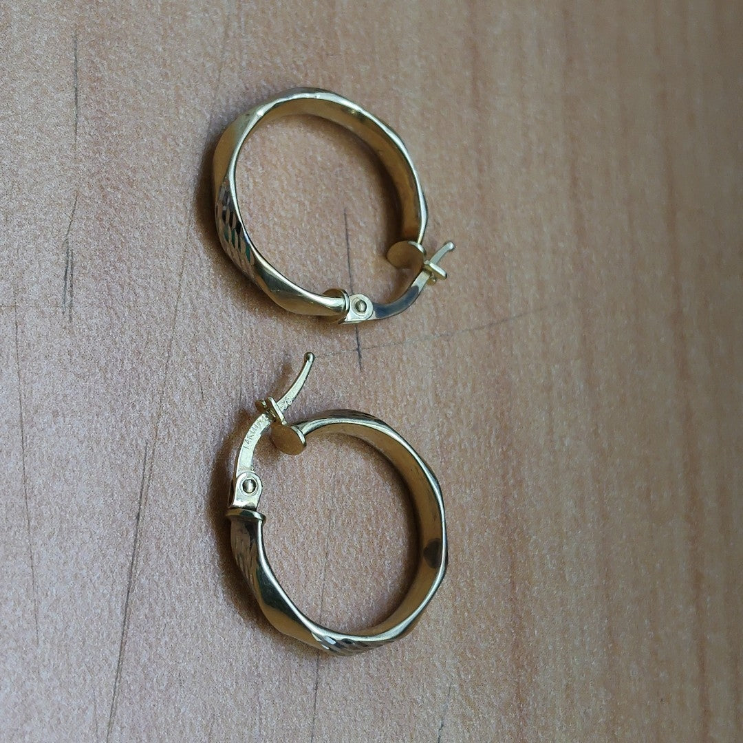 ARRACADAS PAR ORO 14 K 1.6 GRMS (SEMINUEVO)