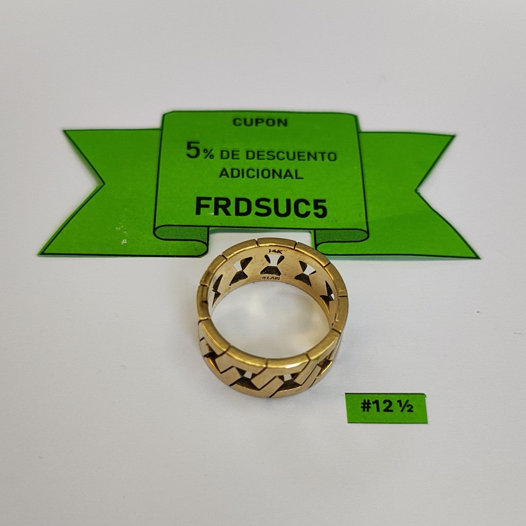 ANILLO ORO 14 K 19.7 GRMS (SEMINUEVO)