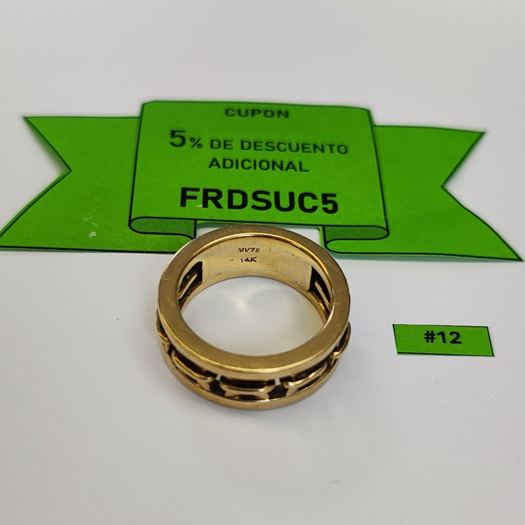 ANILLO ORO 14 K 20.7 GRMS (SEMINUEVO)