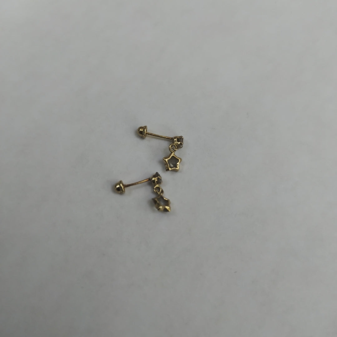 ARETES PAR ORO 14 K 0.4 GRMS (SEMINUEVO)