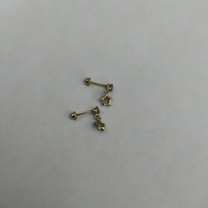ARETES PAR ORO 14 K 0.4 GRMS (SEMINUEVO)