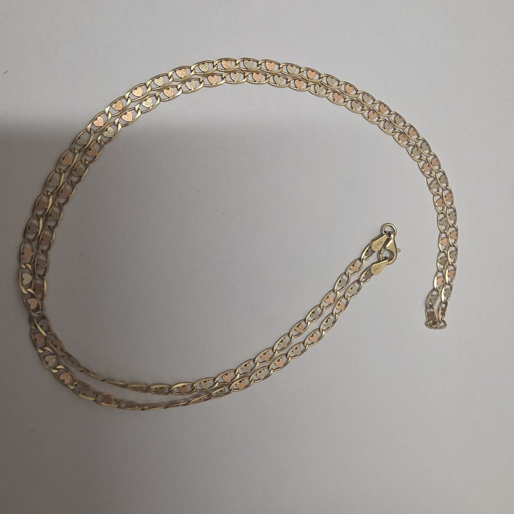 CADENA ORO COMBINADO 14 K 8.9 GRMS (SEMINUEVO)