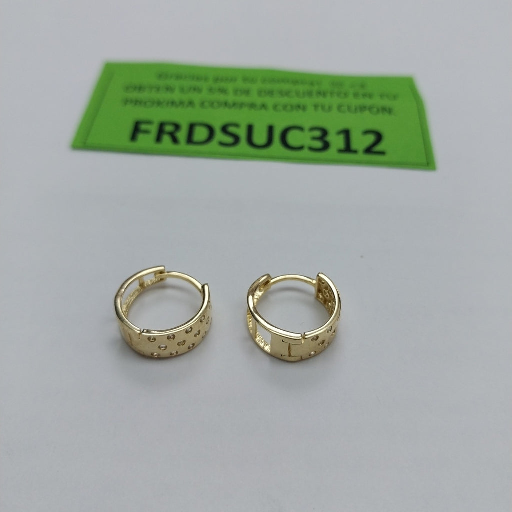 ARRACADAS PAR ORO 14 K 2.6 GRMS (SEMINUEVO)