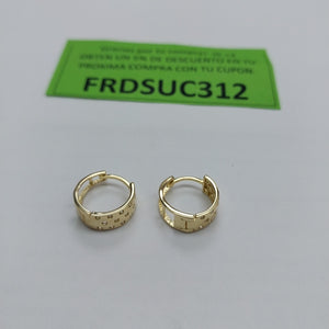 ARRACADAS PAR ORO 14 K 2.6 GRMS (SEMINUEVO)