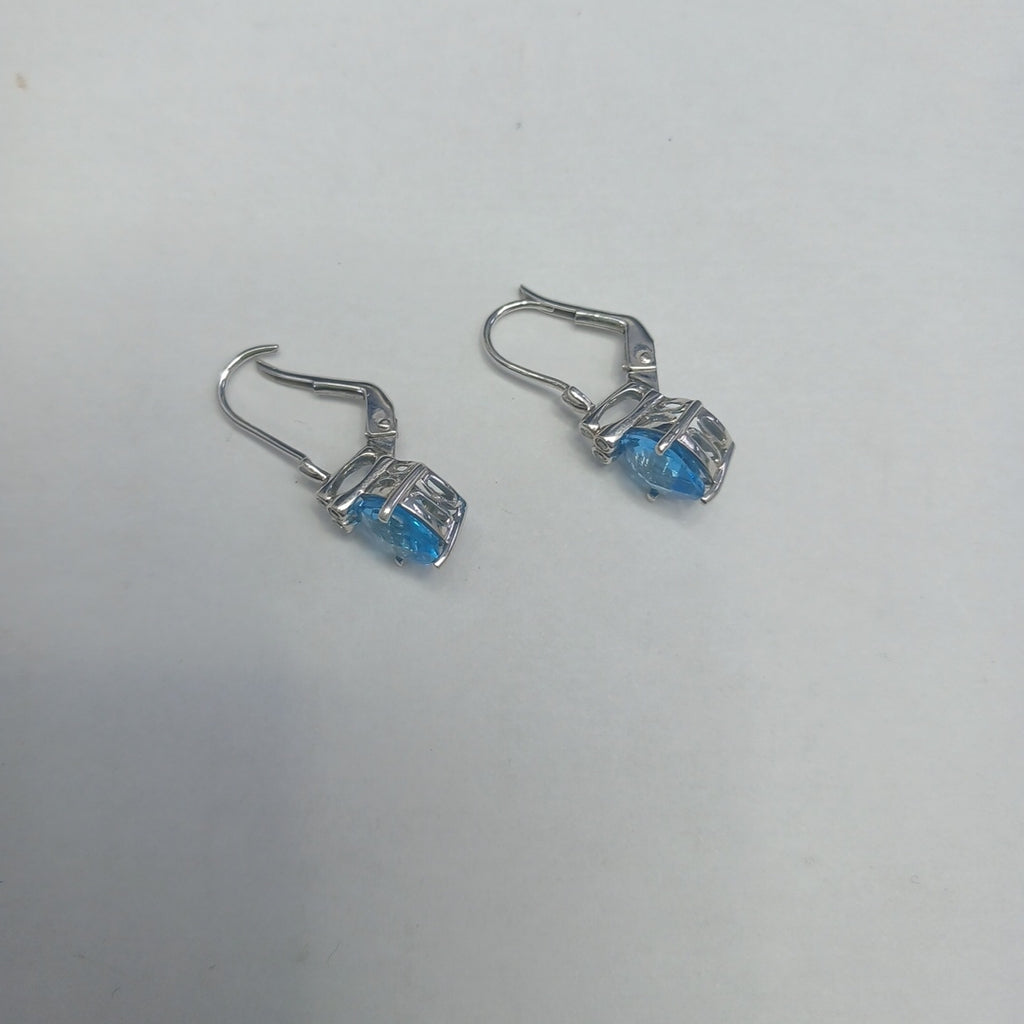 ARETES PAR ORO BLANCO 14 K 3,70 GRMS (SEMINUEVO)