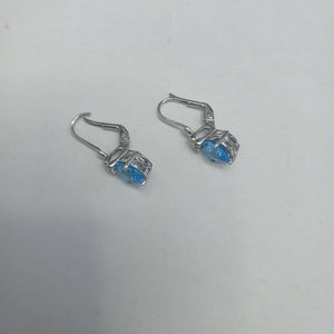 ARETES PAR ORO BLANCO 14 K 3,70 GRMS (SEMINUEVO)