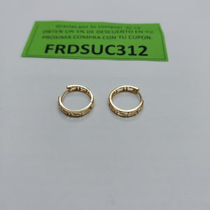 ARRACADAS PAR ORO 14 K 1.3 GRMS (SEMINUEVO)