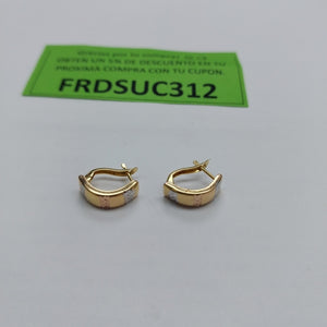 ARRACADAS PAR ORO 14 K 1.2 GRMS (SEMINUEVO)