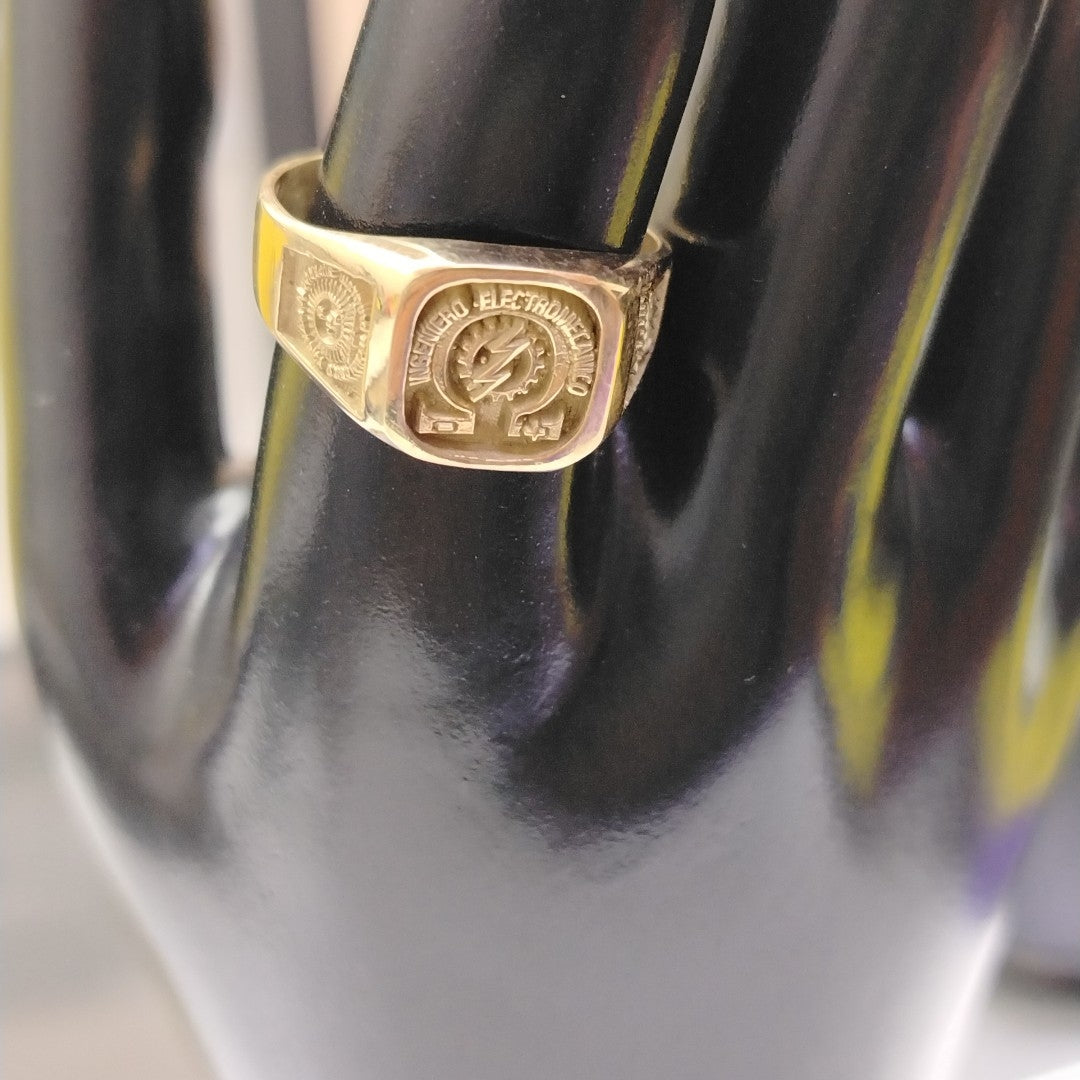 ANILLO DE GRADUACIÓN ORO 10 K 8 GRMS (SEMINUEVO)