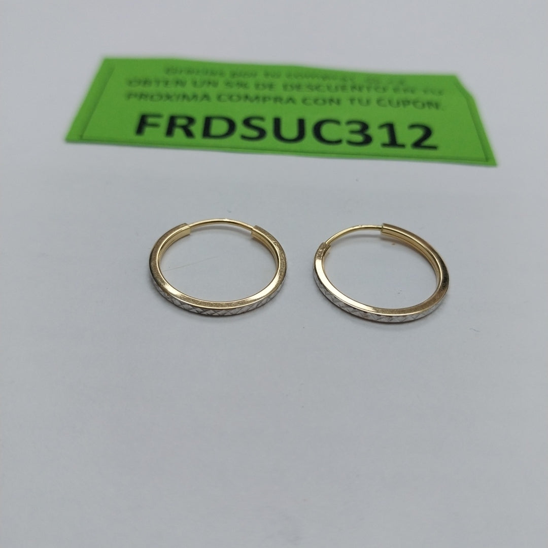ARRACADAS PAR ORO 14 K 0.9 GRMS (SEMINUEVO)