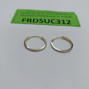 ARRACADAS PAR ORO 14 K 0.9 GRMS (SEMINUEVO)