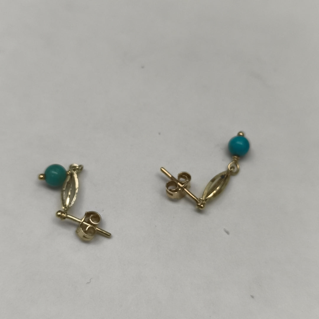 ARETES PAR ORO 14 K 1 GRMS (SEMINUEVO)