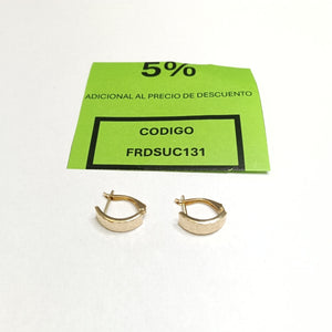 ARETES PAR ORO 14 K 1.6 GRMS (SEMINUEVO)