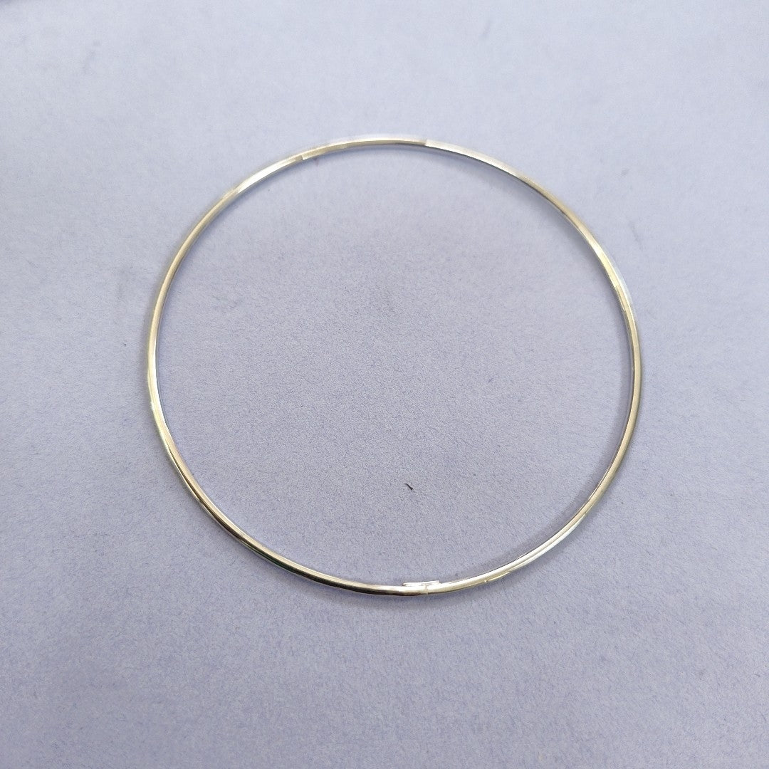 PULSERA RIGIDA ORO, ORO BLANCO 10 K 2.3 GRMS (SEMINUEVO)