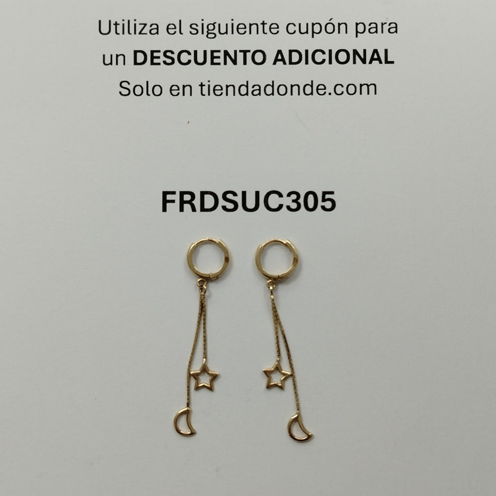 ARRACADAS PAR ORO 10 K 1,60 GRMS (SEMINUEVO)