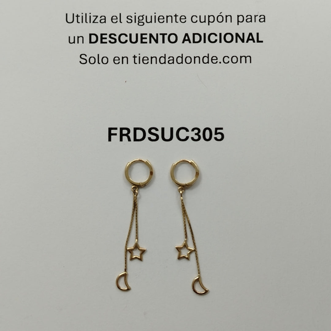 ARRACADAS PAR ORO 10 K 1,60 GRMS (SEMINUEVO)