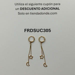 ARRACADAS PAR ORO 10 K 1,60 GRMS (SEMINUEVO)