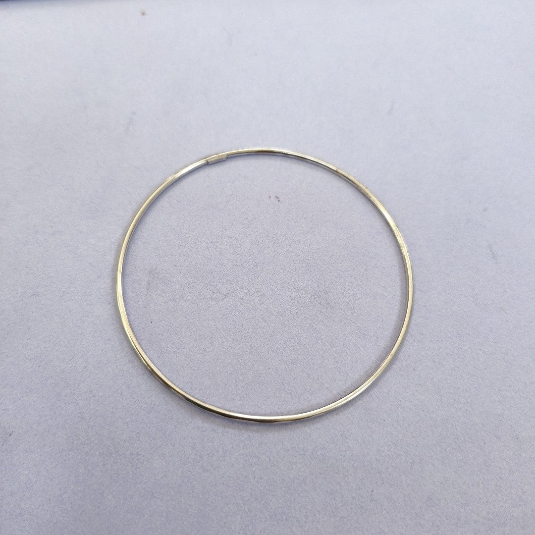 PULSERA RIGIDA ORO BLANCO 10 K 2 GRMS (SEMINUEVO)