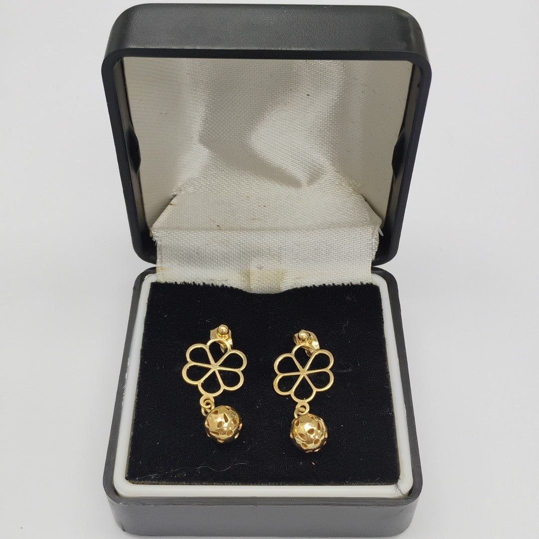 BROQUELES PAR ORO 14 K 1,90 GRMS (SEMINUEVO)