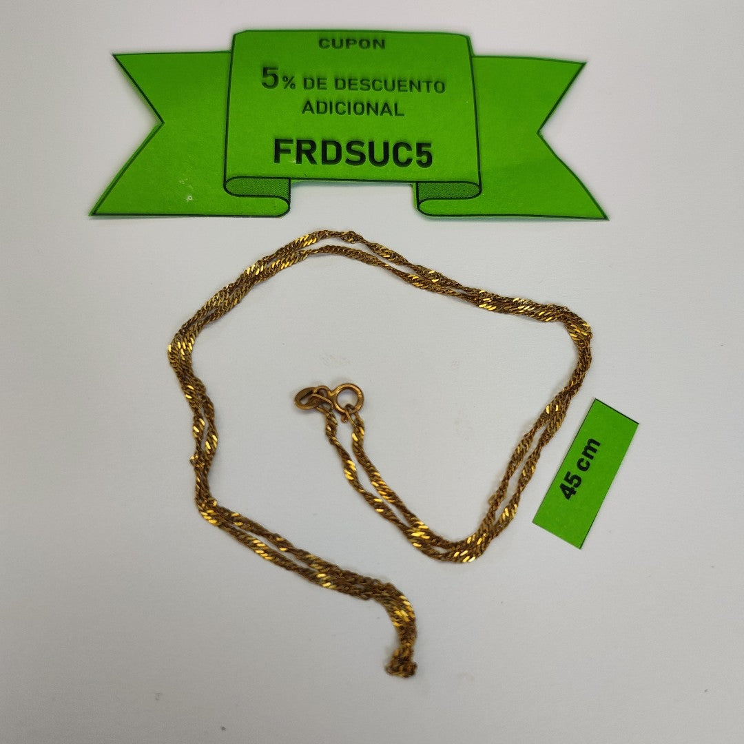 CADENA ORO 10 K 2,10 GRMS (SEMINUEVO)
