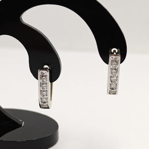 ARRACADAS PAR ORO COMBINADO 14 K 3,10 GRMS (SEMINUEVO)