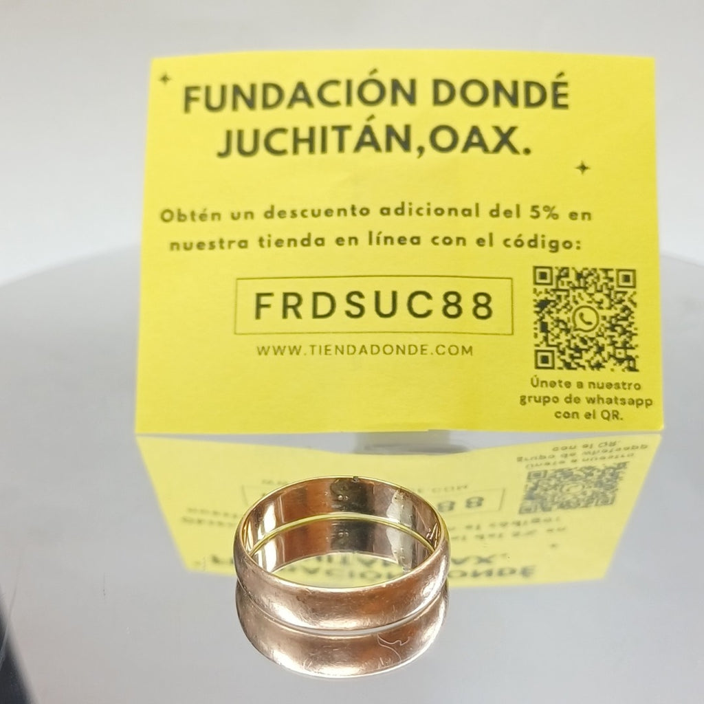 ARGOLLA ORO 10 K 3.7 GRMS (SEMINUEVO)