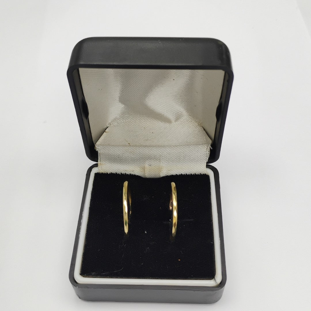 ARRACADAS PAR ORO 14 K 1.5 GRMS (SEMINUEVO)