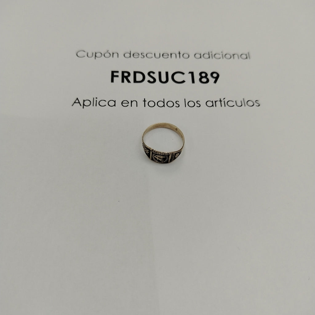 ANILLO DE GRADUACIÓN ORO 8 K 1.1 GRMS (SEMINUEVO)