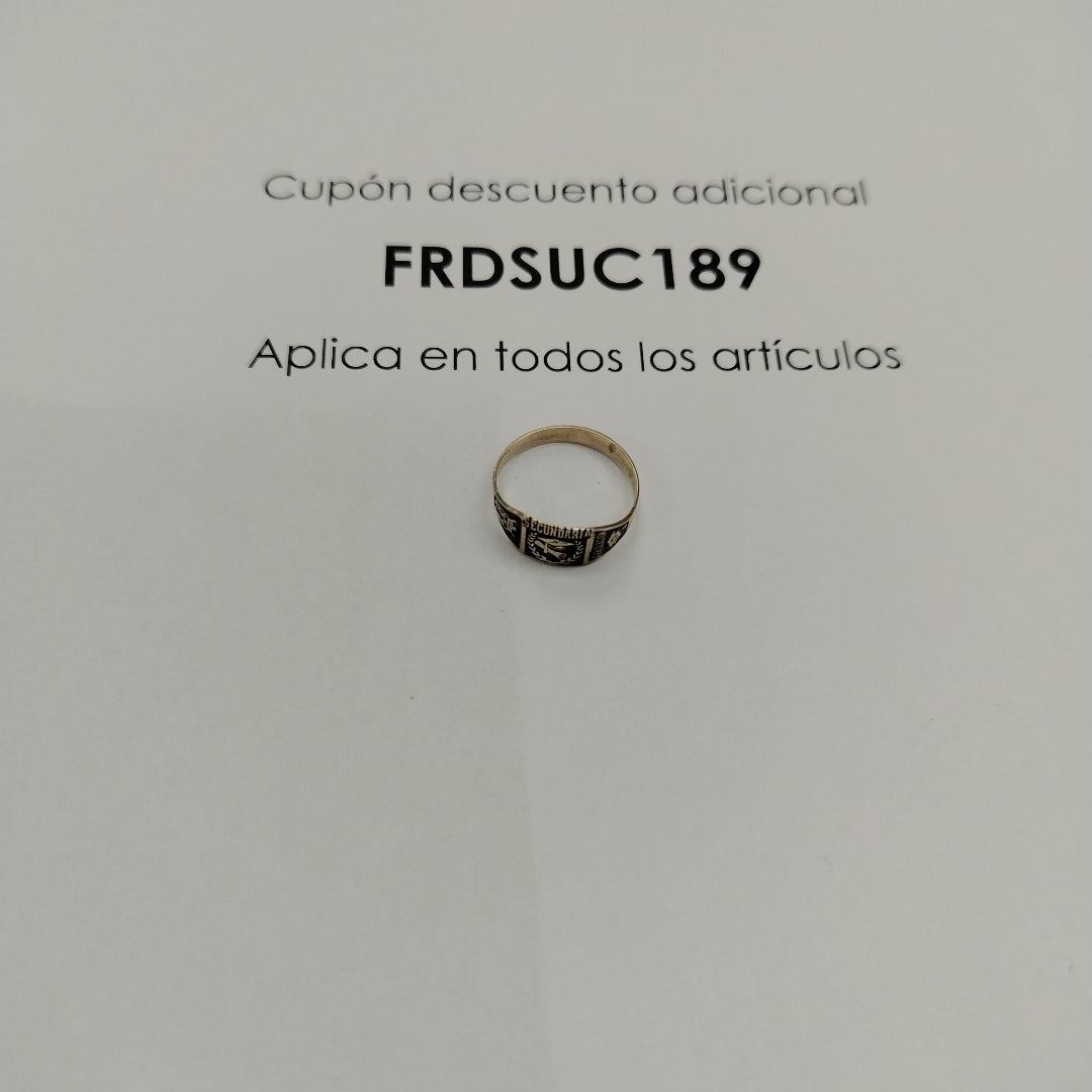 ANILLO DE GRADUACIÓN ORO 8 K 1.1 GRMS (SEMINUEVO)
