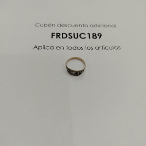 ANILLO DE GRADUACIÓN ORO 8 K 1.1 GRMS (SEMINUEVO)