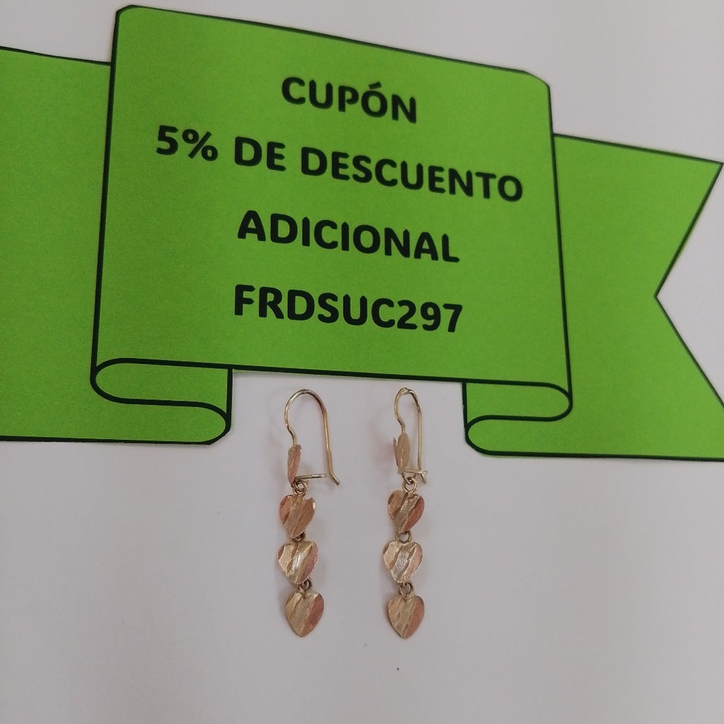 ARETES PAR ORO 8 K 1,60 GRMS (SEMINUEVO)