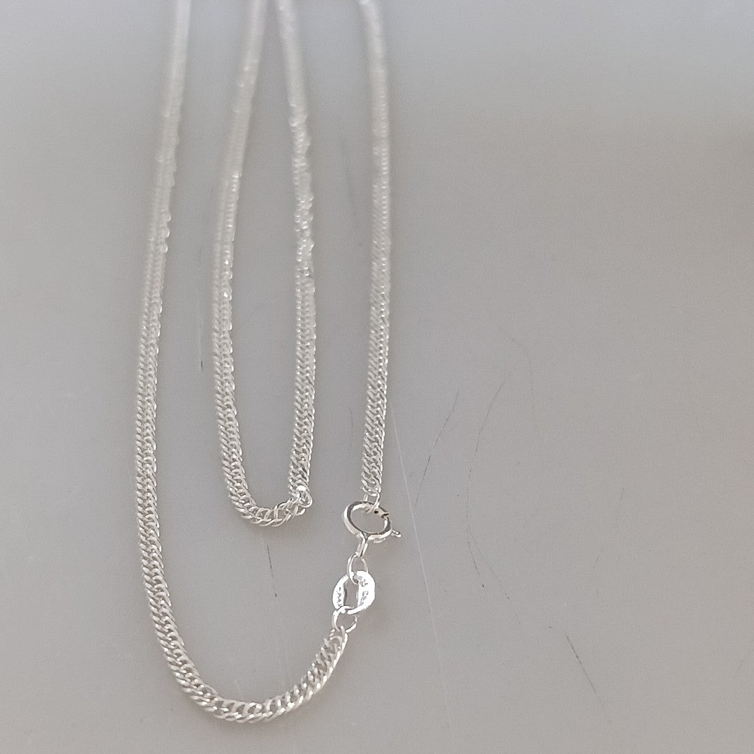 CADENA BARBADA PLATA .925 50 CM 4.22 GR (NUEVO)
