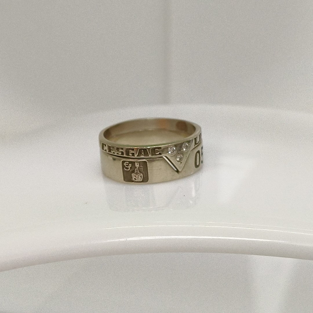 ANILLO DE GRADUACIÓN ORO 14 K 4,70 GRMS (SEMINUEVO)