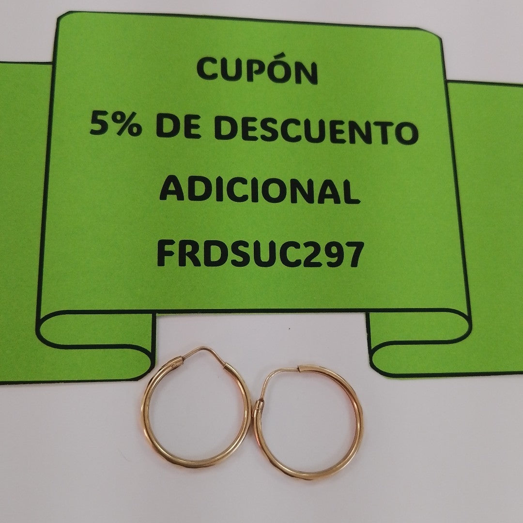ARRACADAS PAR ORO 10 K 1,30 GRMS (SEMINUEVO)