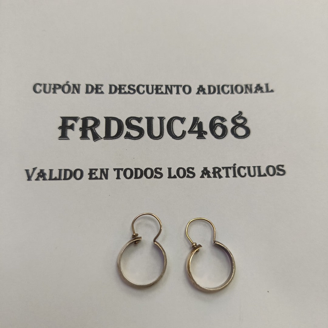ARRACADAS PAR ORO 10 K 1.5 GRMS (SEMINUEVO)