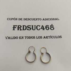 ARRACADAS PAR ORO 10 K 1.5 GRMS (SEMINUEVO)