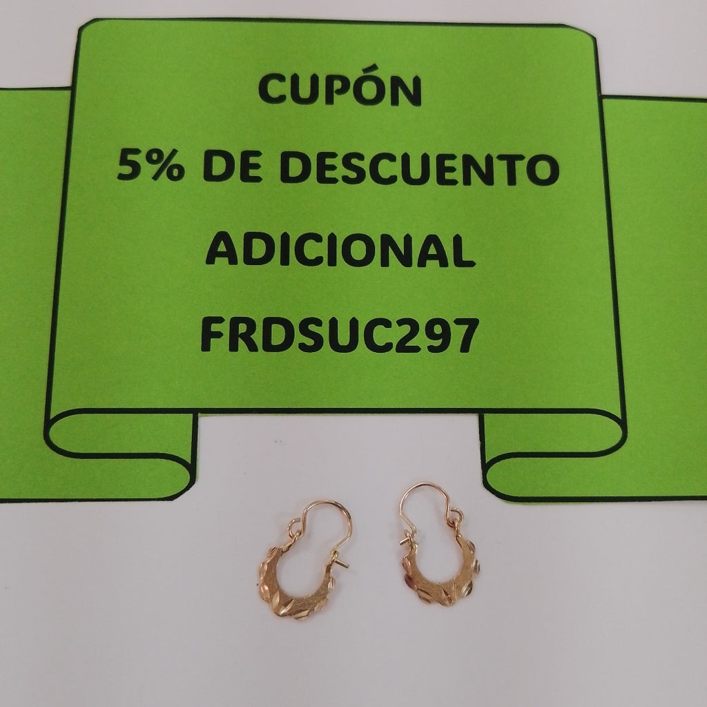 ARRACADAS PAR ORO 8 K 0,80 GRMS (SEMINUEVO)
