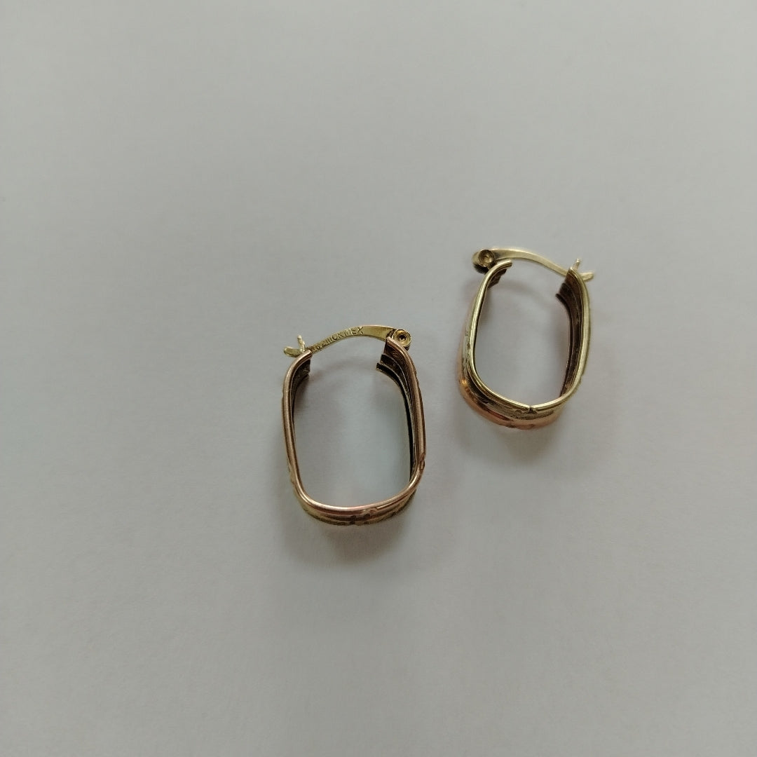 ARRACADAS PAR ORO 10 K 3,20 GRMS (SEMINUEVO)
