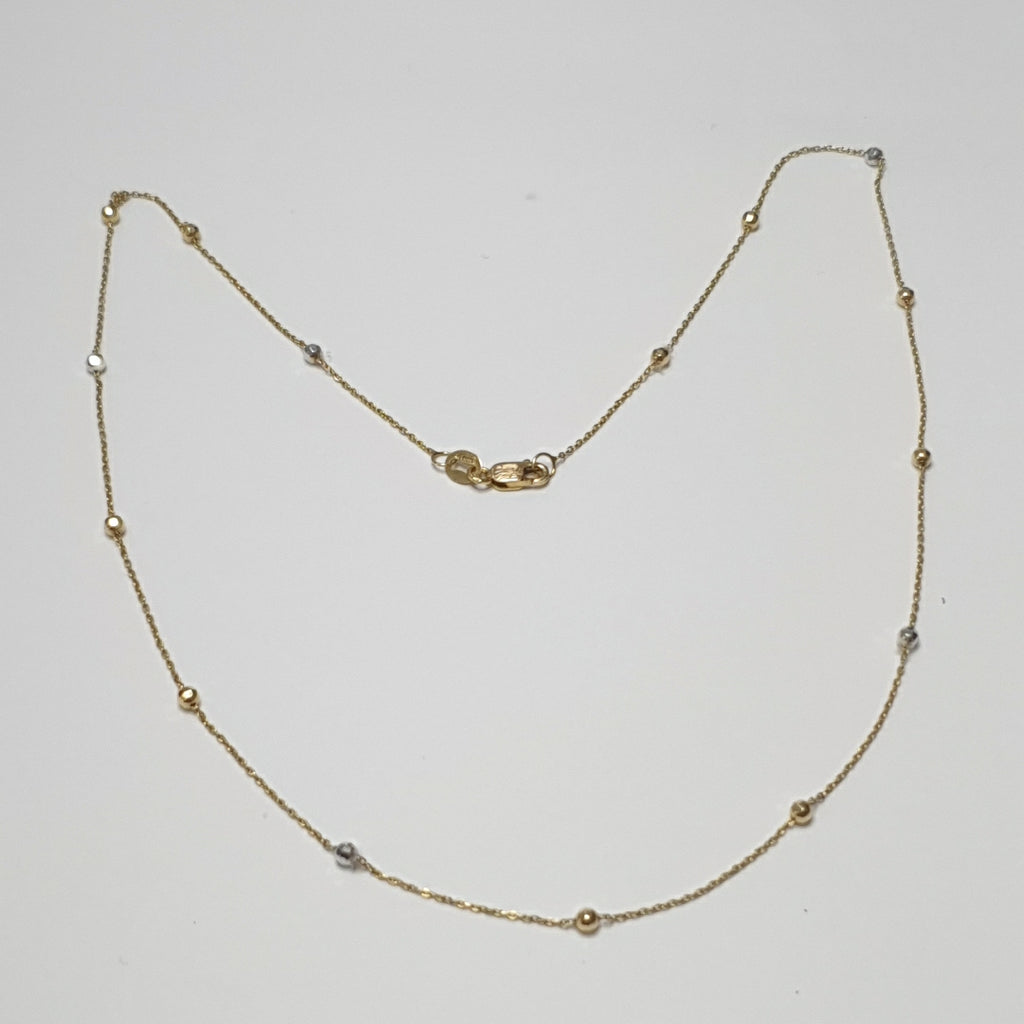 GARGANTILLA ORO COMBINADO 14 K 2 GRMS (SEMINUEVO)