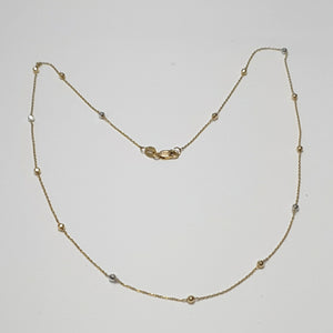 GARGANTILLA ORO COMBINADO 14 K 2 GRMS (SEMINUEVO)