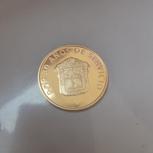 MEDALLA PERSONAL ORO 18 K 31 GRMS (SEMINUEVO)