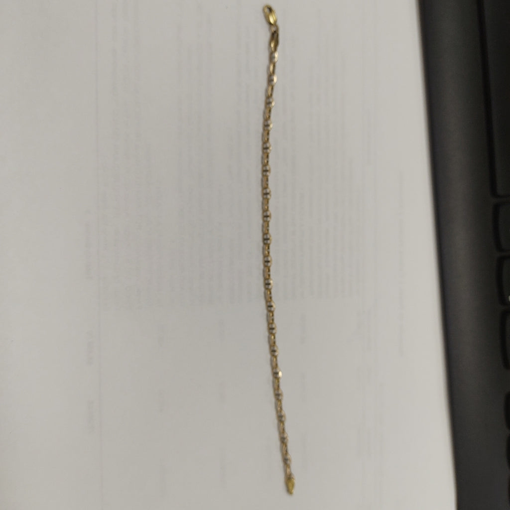 PULSERA ORO COMBINADO 14 K 1.5 GRMS (SEMINUEVO)
