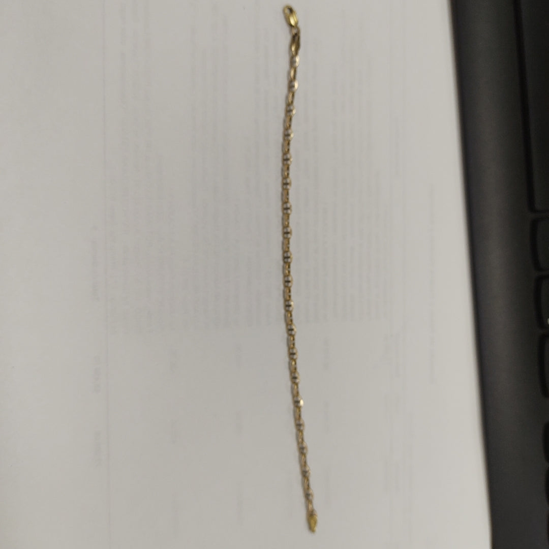 PULSERA ORO COMBINADO 14 K 1.5 GRMS (SEMINUEVO)