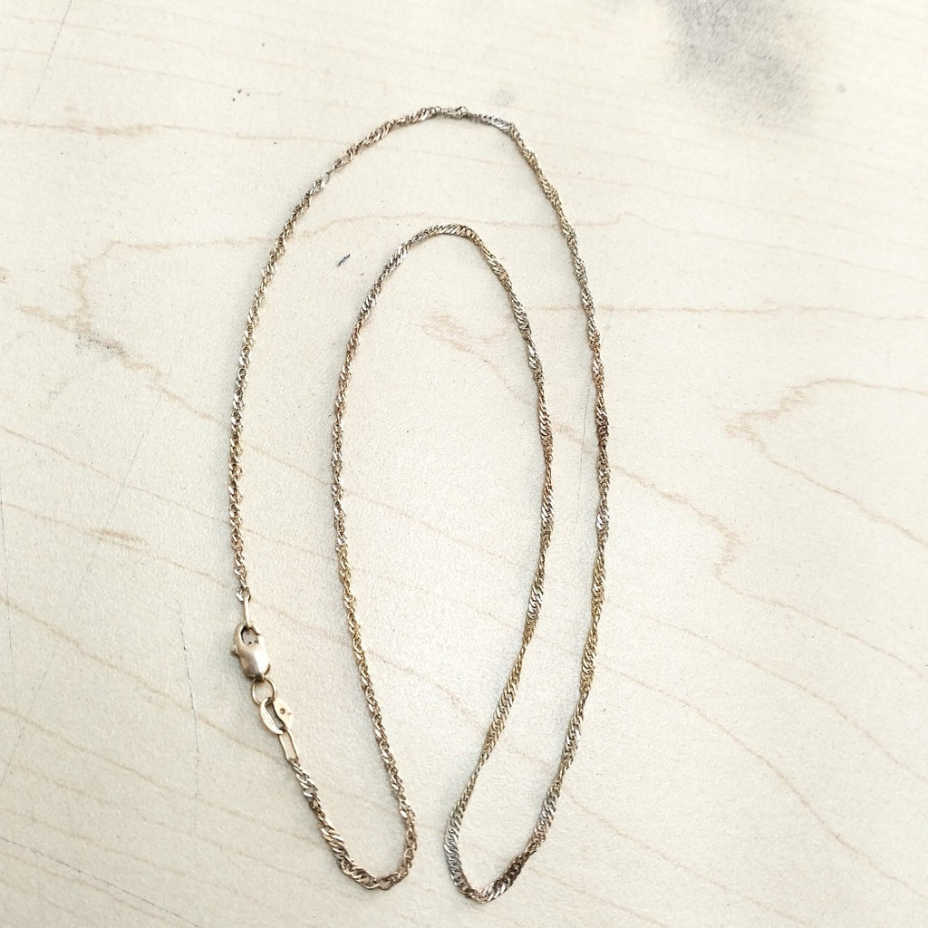 CADENA ORO COMBINADO 10 K 2.2 GRMS (SEMINUEVO)