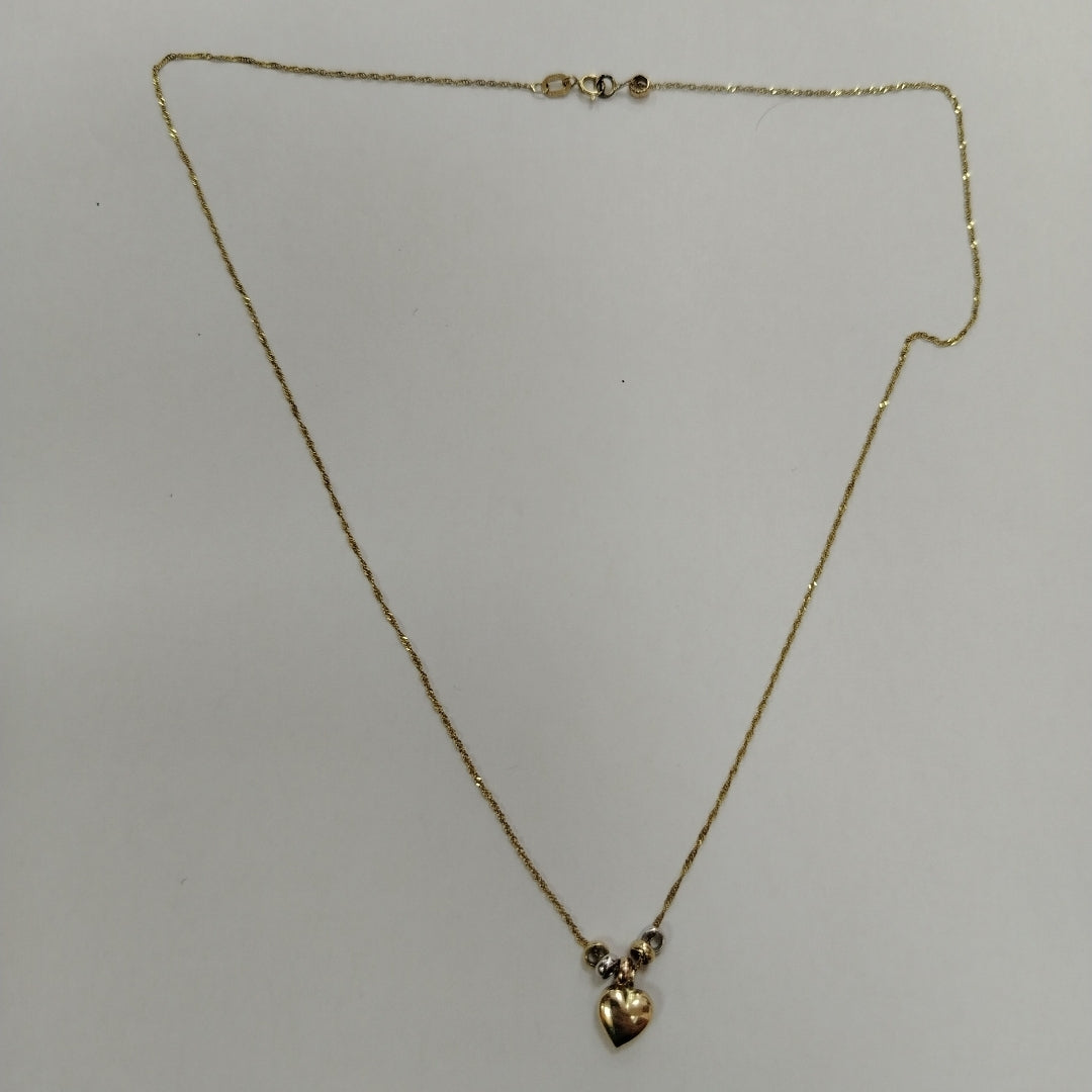 GARGANTILLA ORO, ORO COMBINADO 14 K 1.5 GRMS (SEMINUEVO)