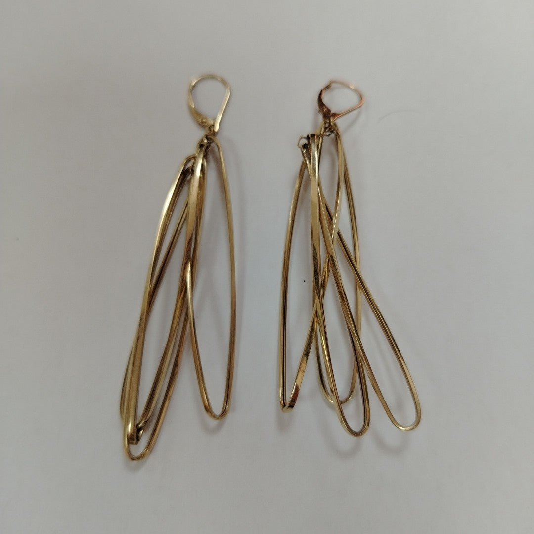 ARETES PAR ORO 14 K 4.6 GRMS (SEMINUEVO)