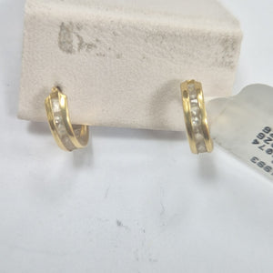 ARETES PAR ORO 14 K 1,20 GRMS (SEMINUEVO)